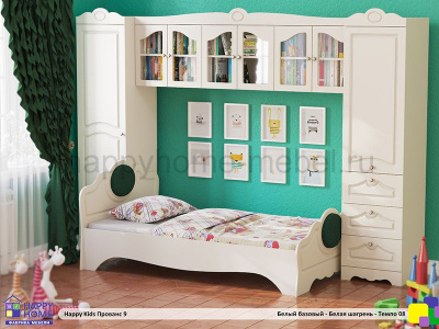 ДЕТСКАЯ СТЕНКА С КРОВАТЬЮ HAPPY KIDS ПРОВАНС 9