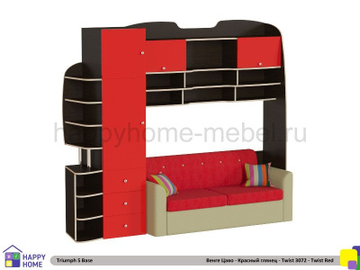 ДЕТСКАЯ СТЕНКА ТРИУМФ -5 (БАЗОВАЯ КОМПЛЕКТАЦИЯ)