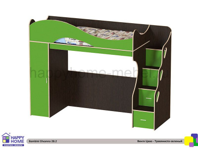 КРОВАТЬ-ЧЕРДАК BAMBINI DIVANNO 28.2 (БЕЗ ДИВАНА)