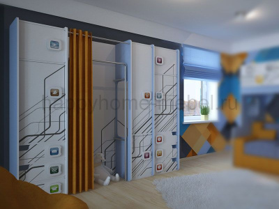 ШКАФ-СТЕНКА С ШИРМОЙ FELICITA TREND M-6 ДЛЯ МАЛЬЧИКА