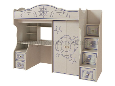 КРОВАТЬ-ЧЕРДАК HAPPY KIDS OCEAN M37