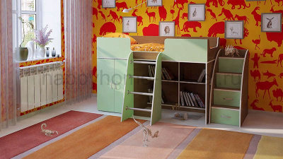 КРОВАТЬ-ЧЕРДАК ОРБИТА 6 + ЛЕСТНИЦА МИНИ