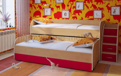 ДВУХЪЯРУСНАЯ КРОВАТЬ ОРБИТА 17 + ГОРКА