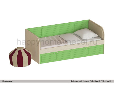 КРОВАТЬ НИЖНЯЯ МОЯ КРОВАТЬ - 2 (С ПУФОМ)