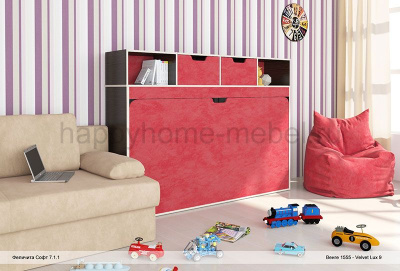 КРОВАТЬ - ЧЕРДАК ТРАНСФОРМЕР В ДВУХЪЯРУСНУЮ FELICITA SOFT 7 STANDARD