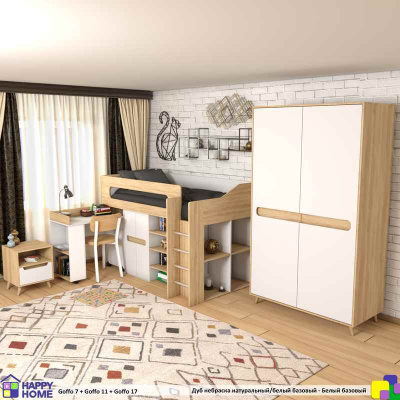 Низкая кровать-чердак Goffo 7 180