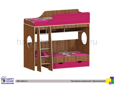 ДВУХЪЯРУСНАЯ КРОВАТЬ ОРБИТА 5 МДФ