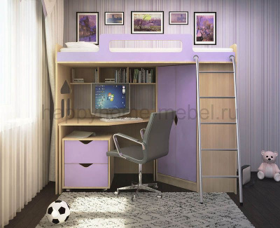 КРОВАТЬ-ЧЕРДАК HAPPY KIDS K-2M