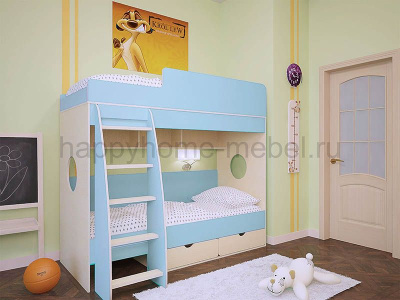 Двухъярусная кровать BamBini 7 200