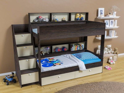 ДВУХЪЯРУСНАЯ КРОВАТЬ GOLDEN KIDS 10