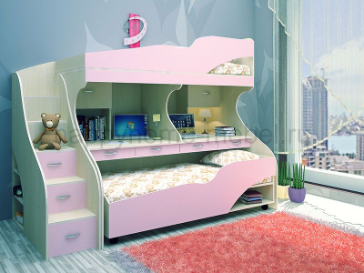 ДВУХЪЯРУСНАЯ КРОВАТЬ ОРБИТА 31A