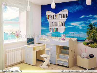 КРОВАТЬ-ЧЕРДАК BAMBINI 9 SUITE S