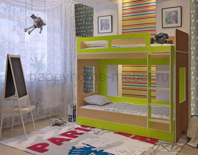 ДВУХЪЯРУСНАЯ КРОВАТЬ FELICITA KIDS 5.2 (С БОЛЬШИМ ВЫКАТНЫМ ЯЩИКОМ)