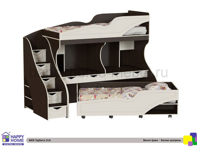 ДВУХЪЯРУСНАЯ КРОВАТЬ ОРБИТА 31A МДФ