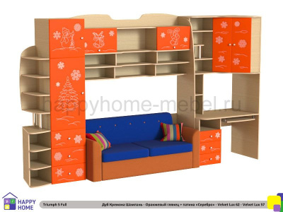 ДЕТСКАЯ СТЕНКА ТРИУМФ -5 (ПОЛНАЯ КОМПЛЕКТАЦИЯ)