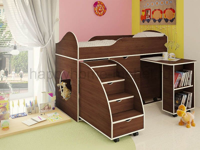 КРОВАТЬ-ЧЕРДАК ОРБИТА 14 (КОРПУС - БУК БАВАРИЯ)