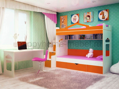 НАБОР ДЕТСКОЙ МЕБЕЛИ ДЛЯ ДВОИХ ДЕТЕЙ HAPPY KIDS R-24