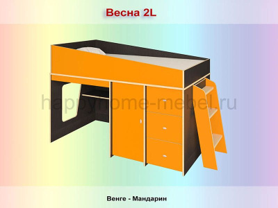 КРОВАТЬ-ЧЕРДАК РАДУГА ВЕСНА 2L