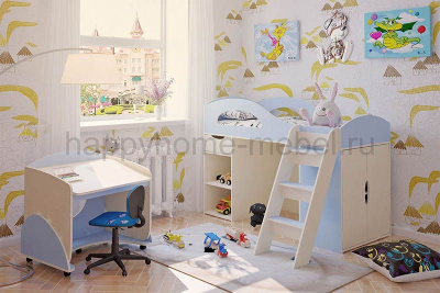 НИЗКАЯ КРОВАТЬ-ЧЕРДАК BAMBINI 30