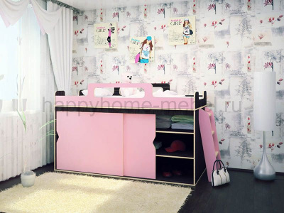 НИЗКАЯ КРОВАТЬ-ЧЕРДАК HAPPY KIDS K-9.1L