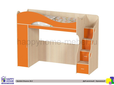 КРОВАТЬ-ЧЕРДАК BAMBINI DIVANNO 28.2 (БЕЗ ДИВАНА)
