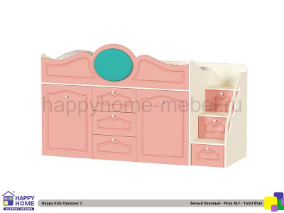 ДЕТСКАЯ КРОВАТЬ-ЧЕРДАК 170 Х 70 HAPPY KIDS ПРОВАНС 1