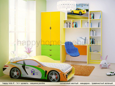 КРОВАТЬ МАШИНА PORSCHE GT