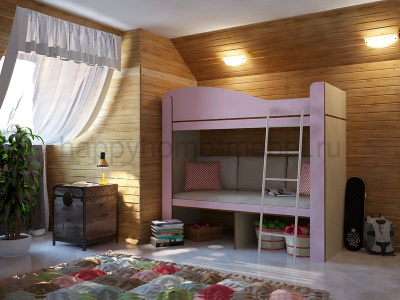 ДВУХЪЯРУСНАЯ КРОВАТЬ С ДИВАНОМ ОРБИТА ЛЕТО 6М