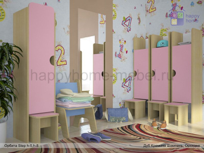 ЗАКРЫТАЯ КАБИНКА СО СТУЛОМ ОРБИТА STEP H5 (ДЛЯ РАЗДЕВАЛКИ)