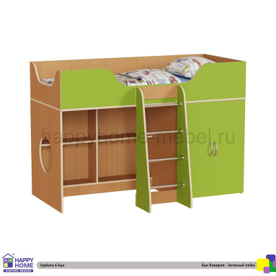 КРОВАТЬ-ЧЕРДАК ОРБИТА 6 (КОРПУС - БУК БАВАРИЯ)