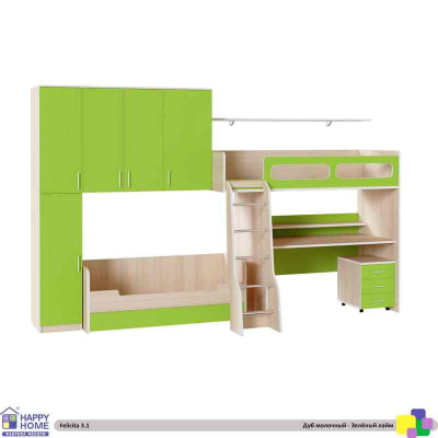 ДВУХЪЯРУСНАЯ КРОВАТЬ FELICITA KIDS 3.1