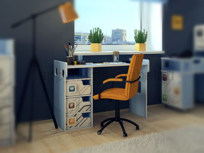 СТОЛ ПИСЬМЕННЫЙ FELICITA TREND M-9 ДЛЯ МАЛЬЧИКА