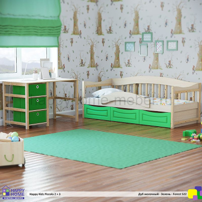 КРОВАТЬ HAPPY KIDS PICCOLA 2 + СТОЛ С ОДНОЙ ТУМБОЙ PICCOLA 3