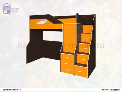 КРОВАТЬ-ЧЕРДАК BAMBINI PANNO 15