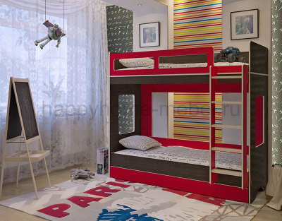 ДВУХЪЯРУСНАЯ КРОВАТЬ FELICITA KIDS 5.2 (С БОЛЬШИМ ВЫКАТНЫМ ЯЩИКОМ)