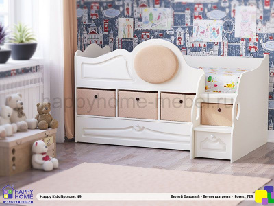 ДЕТСКАЯ КРОВАТЬ-ЧЕРДАК 160 Х 70 HAPPY KIDS ПРОВАНС 49