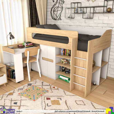 Низкая кровать-чердак Goffo 7 180