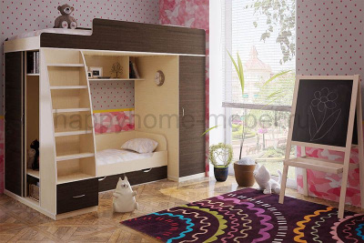 КРОВАТЬ-ЧЕРДАК BAMBINI 12 + КРОВАТЬ BKN