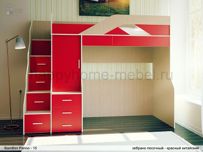 КРОВАТЬ-ЧЕРДАК BAMBINI PANNO 15