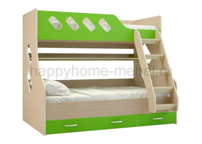 ДВУХЪЯРУСНАЯ КРОВАТЬ ОРБИТА 16