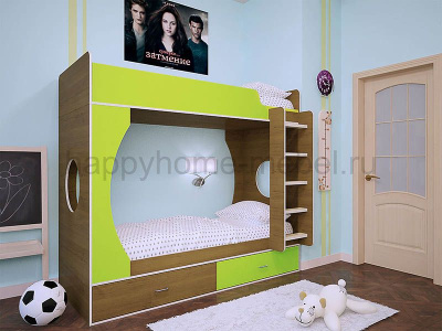 ДВУХЪЯРУСНАЯ КРОВАТЬ BAMBINI 3