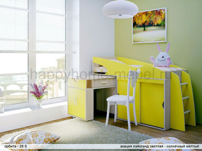 НИЗКАЯ КРОВАТЬ-ЧЕРДАК ОРБИТА 28S