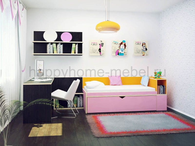 НИЗКАЯ КРОВАТЬ-ЧЕРДАК HAPPY KIDS K-16